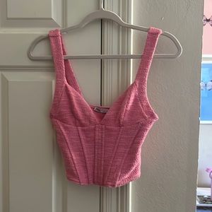 Zara, pink, corset style top